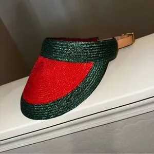 Gucci | Accessories | Authentic Gucci Straw Two Tone Ladies 